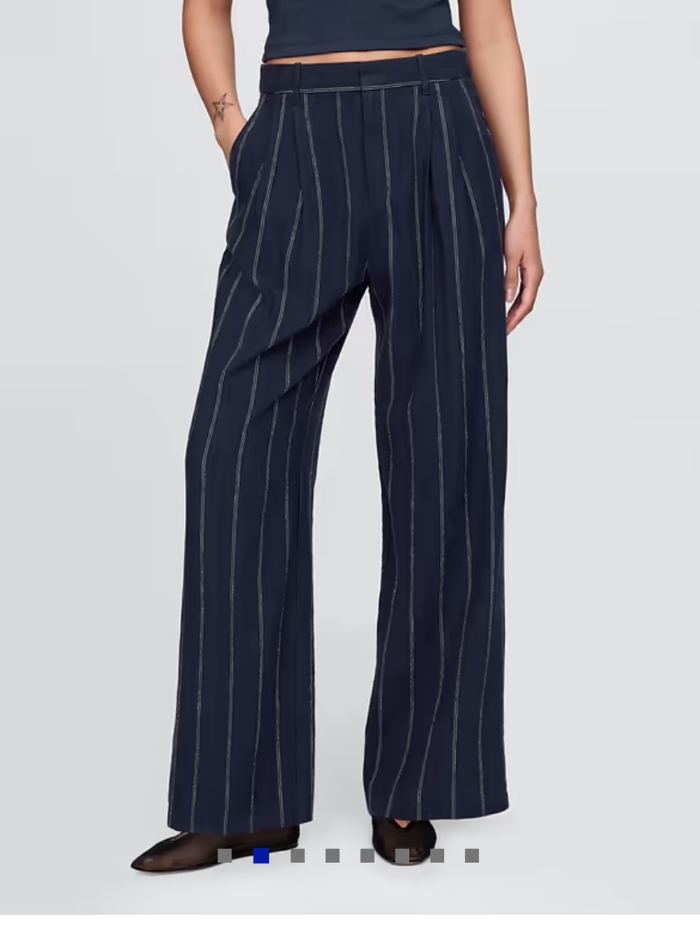 Gap 365 High-rise linen blend trousers